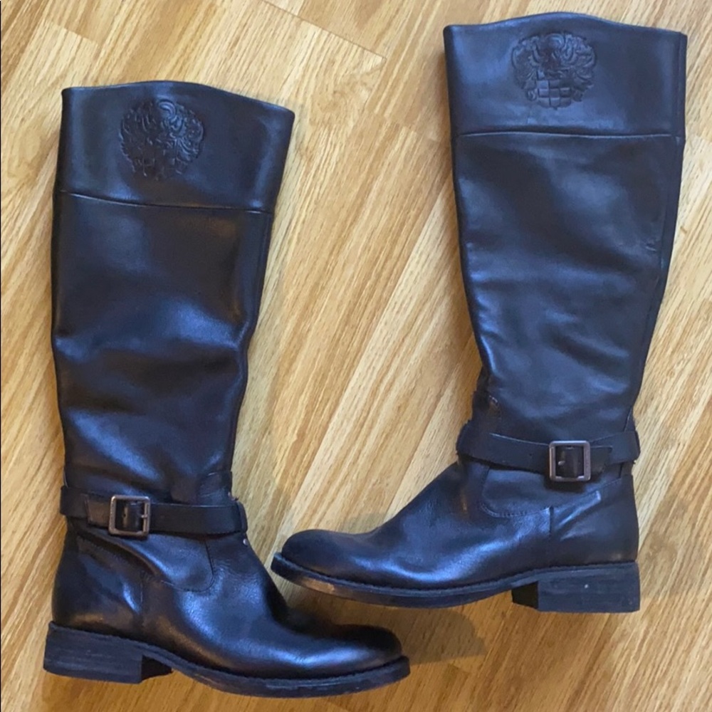 Vince Camuto Black Knee High Boots
